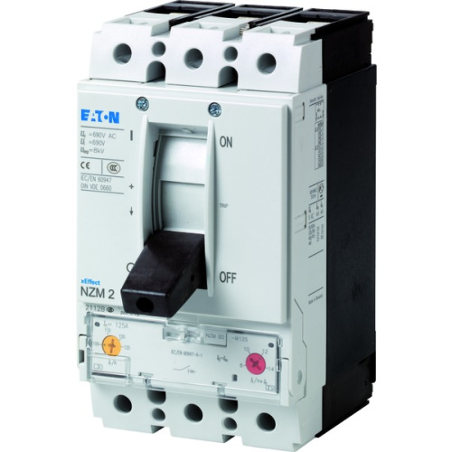 Авт. выключатель EATON NZMB2-M125, 3P, 125A, 440VAC, 25kA, It=100_125A, Ie=1000_1750A, 45kW(400VAC), CLASS 10A