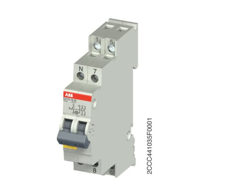 Переключатель ABB E211X-16-30, 3NO, 16A(250/400VAC), тип 1-0, желтый LED, 1M