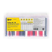 Набор термоусадочных трубок №16 (черн, красн, бел) в органайзере в нарезке по 100мм