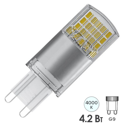 Светодиодная лампа PARATHOM Special PIN CL 40 non-dim 4,2W/840 G9