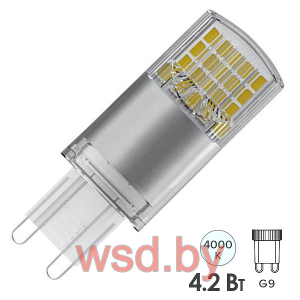 Светодиодная лампа PARATHOM Special PIN CL 40 non-dim 4,2W/840 G9