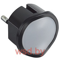 Ночник-сьемный фонарик со встроенным светорегулятором 10А, 230В, 0.06 Вт, черный. Фото N2