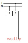 Указатель напряжения WN-711 однофазный, 190-240в, светодиодная шкала, 1 модуль, монтаж на DIN-рейке 190-240В AC IP20. Фото N2