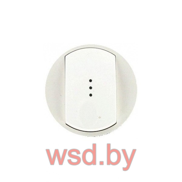 Celiane - Лицевая панель для выключателя с индикацией, белый. Фото N2