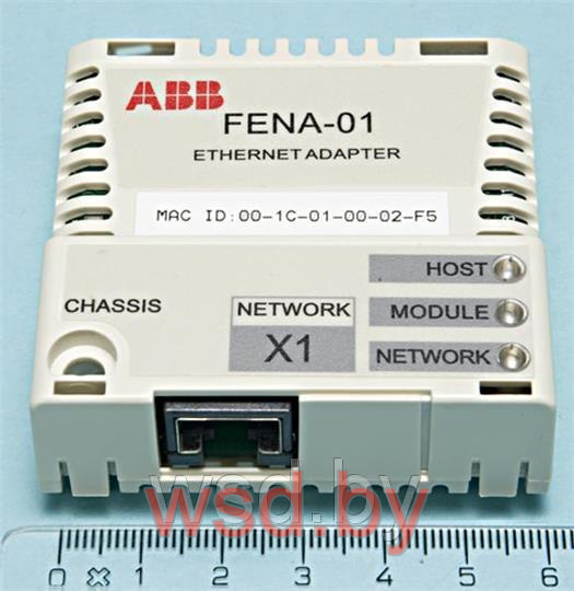 Плата расширения интерфейса FENA-01 EtherNet/IP™, Modbus TCP, PROFINET IO для ACS355