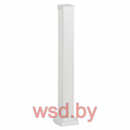 Мини-колонна 0,68m, 1 секция, корпус и крышка из ПВХ, цвет белый