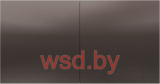 Розетка двойная с заземлением со шторками со сдвижной крышкой, 16А, в сборе, Мокко AtlasDesign Schneider Electric