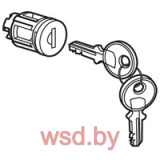 Вставка под ключ 405 циллиндрическая для двери щита XL3