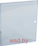 Дверь для навесного щитка Nedbox 2/24+2M, прозрачный синий пластик
