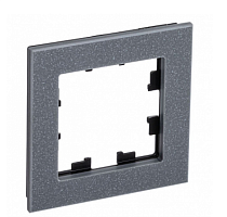 ATLASDESIGN NATURE 1-постовая РАМКА, МРАМОР АЙС ГРЕЙ (Schneider Electric) Systeme Electric