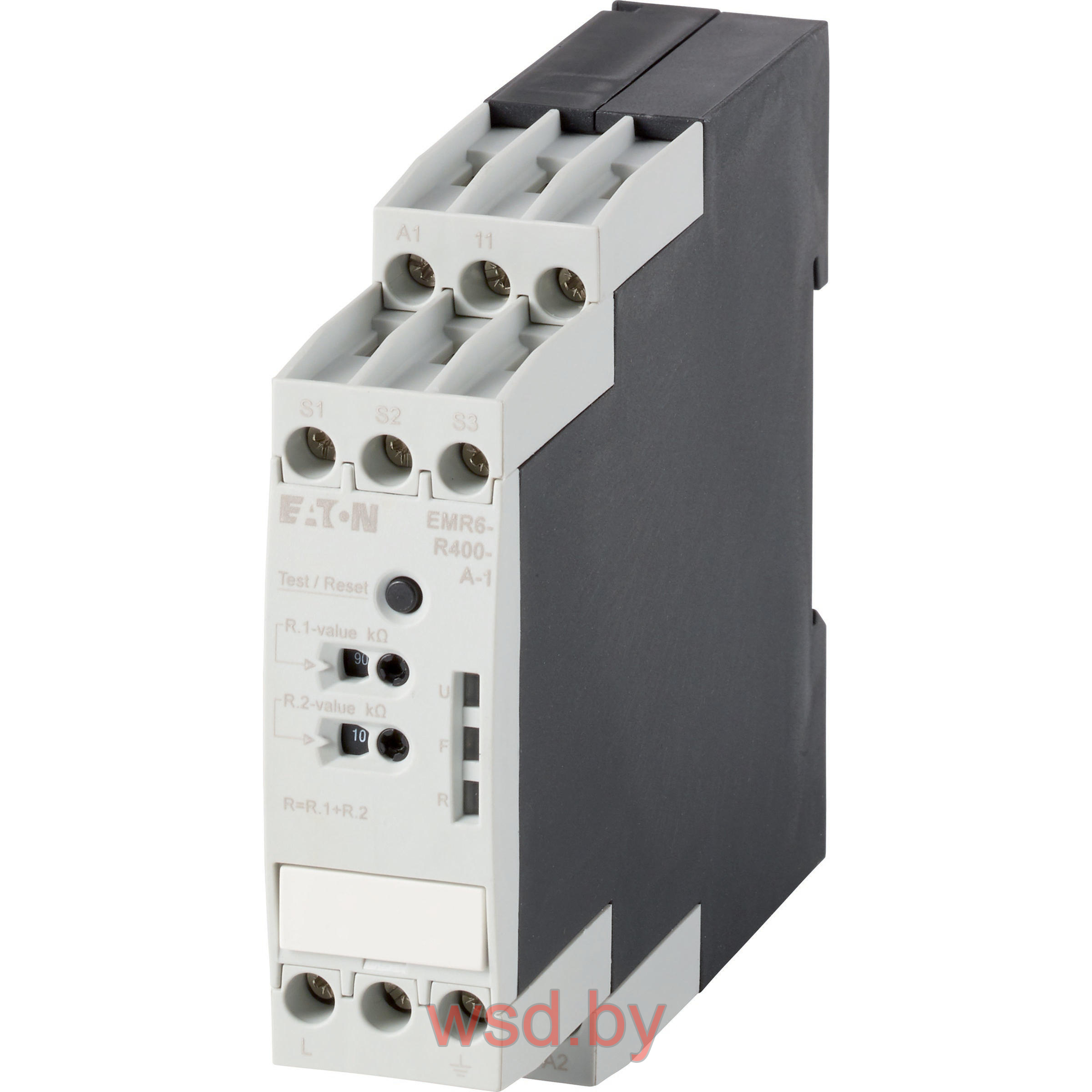 Реле контроля изоляции EMR6-R250-A-1, 1CO, 1_110кОм(250VAC/300VDC), 24_240VAC/DC, W=22.5mm