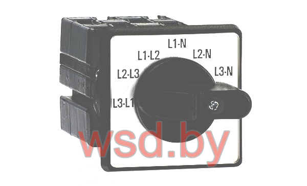 Переключатель вольтметра ONVN30PBSZ, L1-L2/L2-L3/L3-L1/L1-N/L2-N/L3-N, IP65, на дверь