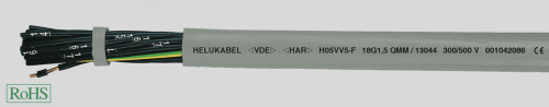 Кабель H05VV5-F (NYSLYÖ-Кабель JZ) гибкий, с цифровой маркировкой жил, маслостойкий, с разметкой метража 12G1 Кабель H05VV5-F (NYSLYÖ-Кабель JZ) гибкий, с цифровой маркировкой жил, маслостойкий, с разметкой метража 12G1