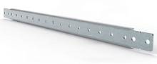 Рейка горизонтальная для установки на дверь щита ETA EC 400мм, 10шт с креплением в комплекте, шаг отверстий 25мм, оцинкованная