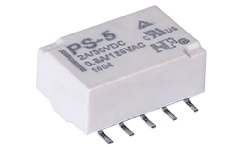 Реле Forward Relay PS-5, 2CO, 2A(30VDC)/0.5A(125VAC), AgPd/Au, 5VDC, SMD, для печатных плат, растр 2.54mm, IP67