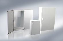 Щит Tekpan DM моноблочный 400x400x210мм (ВxШxГ) с монтажной панелью, без настенного крепежа (арт.971-200), RAL7035, IP65