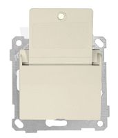 Выключатель Mutlusan Rita с ключом-карточкой без выдержки времени, золото доре