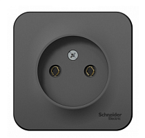 BLANCA Открытой Установки РОЗЕТКА без заземления без шторок, 16А, 250В, АНТРАЦИТ (Schneider Electric) Systeme Electric