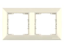 Рамка Mutlusan Daria 2 поста, к механизмам серии 21, горизонтальный монтаж, сл.кость