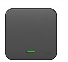 BLANCA Открытой Установки 1-клавишный выключатель с подсветкой, 10А, 250B, АНТРАЦИТ (Schneider Electric) Systeme Electric