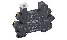 Цоколь Shenler SNB08-ST-A, push-in, 2CO, 8A(250VAC/30VDC), 24VAC/DC, LED, W=12.95mm