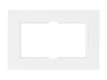 Рамка Mutlusan Rita двойной розетки, белая