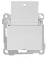 Выключатель Mutlusan Rita с ключом-карточкой без выдержки времени, белый