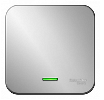 BLANCA Открытой Установки 1-клавишный выключатель с подсветкой, 10А, 250B, АЛЮМИНИЙ (Schneider Electric) Systeme Electric