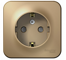 BLANCA Открытой Установки РОЗЕТКА с заземлением со шторками, 16А, 250В, ТИТАН (Schneider Electric) Systeme Electric