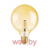 Лампа светодиодная, филаментная 1906LEDGLOBE6,5W/824 230V FILGDE274X1OSRAM
