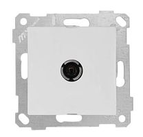 Розетка Mutlusan Rita TV, проходная, белая Розетка Mutlusan Rita TV, проходная, белая