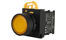 Кнопка плоская APT PB3E, желтая, без фиксации, с подсветкой без LED, 1NO, 6A 230VAC/24VDC, 22mm, IP65 Кнопка плоская APT PB3E, желтая, без фиксации, с подсветкой без LED, 1NO, 6A 230VAC/24VDC, 22mm, IP65