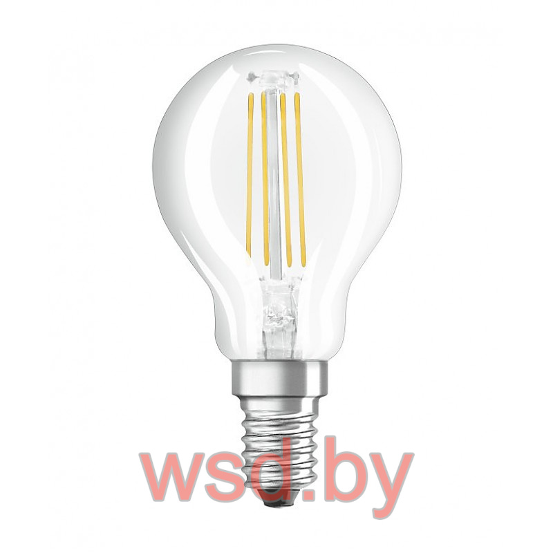 Светодиодная лампа LSCLP60D 5W/840 230V FIL E14 10X1RUOSRAM