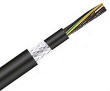 Кабель OPVC-JZ-YCY 4G35 контрольный, гибкий, экранированный, с оболочкой черного цвета, 0,6/1kV, TKD Kabel Gmbh