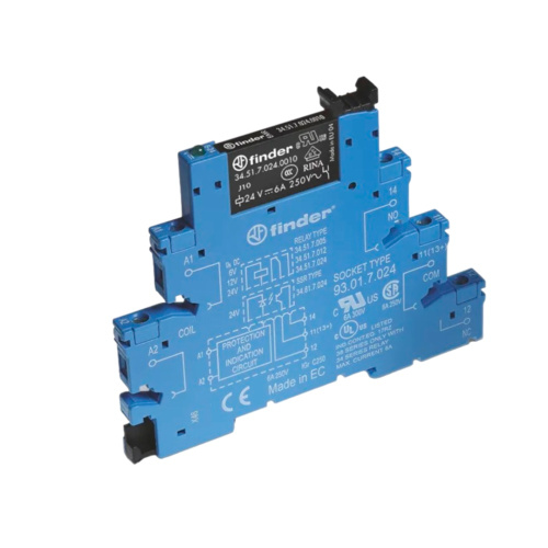 Интерфейсный модуль EMR реле Finder 385100120060, 1CO, 6A(250VAC/30VDC), 12VAC/DC