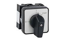 Переключатель Kripal UKT0-1-15511/E, 1P, 20A, тип 0-1←START (45°), на дверь, фронт IP65