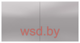 Розетка двойная с заземлением со шторками со сдвижной крышкой, 16А, в сборе, Алюминий AtlasDesign Schneider Electric