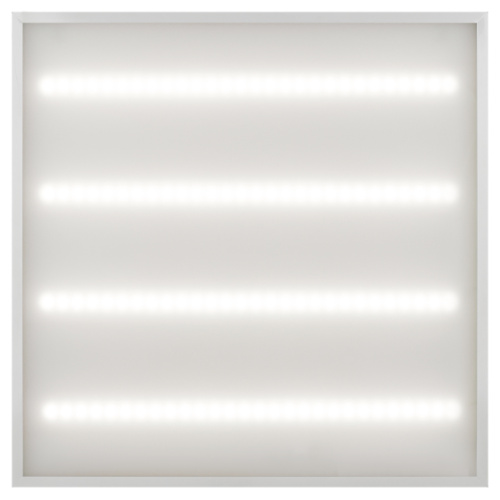 Светильник светодиодный SPO-640-3-4K-32 32Вт 4000К 4000Лм IP40 588х588 матовый белый грильято фото 2