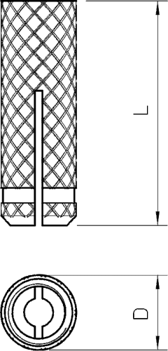 Дюбель 865 M10x34 латунный распорный, с резьбой М10, L=34мм, латунь (OBO Bettermann) фото 2 Дюбель 865 M10x34 латунный распорный, с резьбой М10, L=34мм, латунь (OBO Bettermann) фото 2
