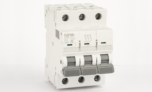 Автоматический выключатель GEYA GYM9-3P-10D, 3P, 10A, хар-ка D, 6kA, 3M Автоматический выключатель GEYA GYM9-3P-10D, 3P, 10A, хар-ка D, 6kA, 3M