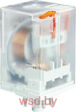 Реле R15-2012-23-5230-WT, 2CO, 10A(250VAC/24VDC), 230VAC, мех. индикация, тест-кнопка с блокировкой