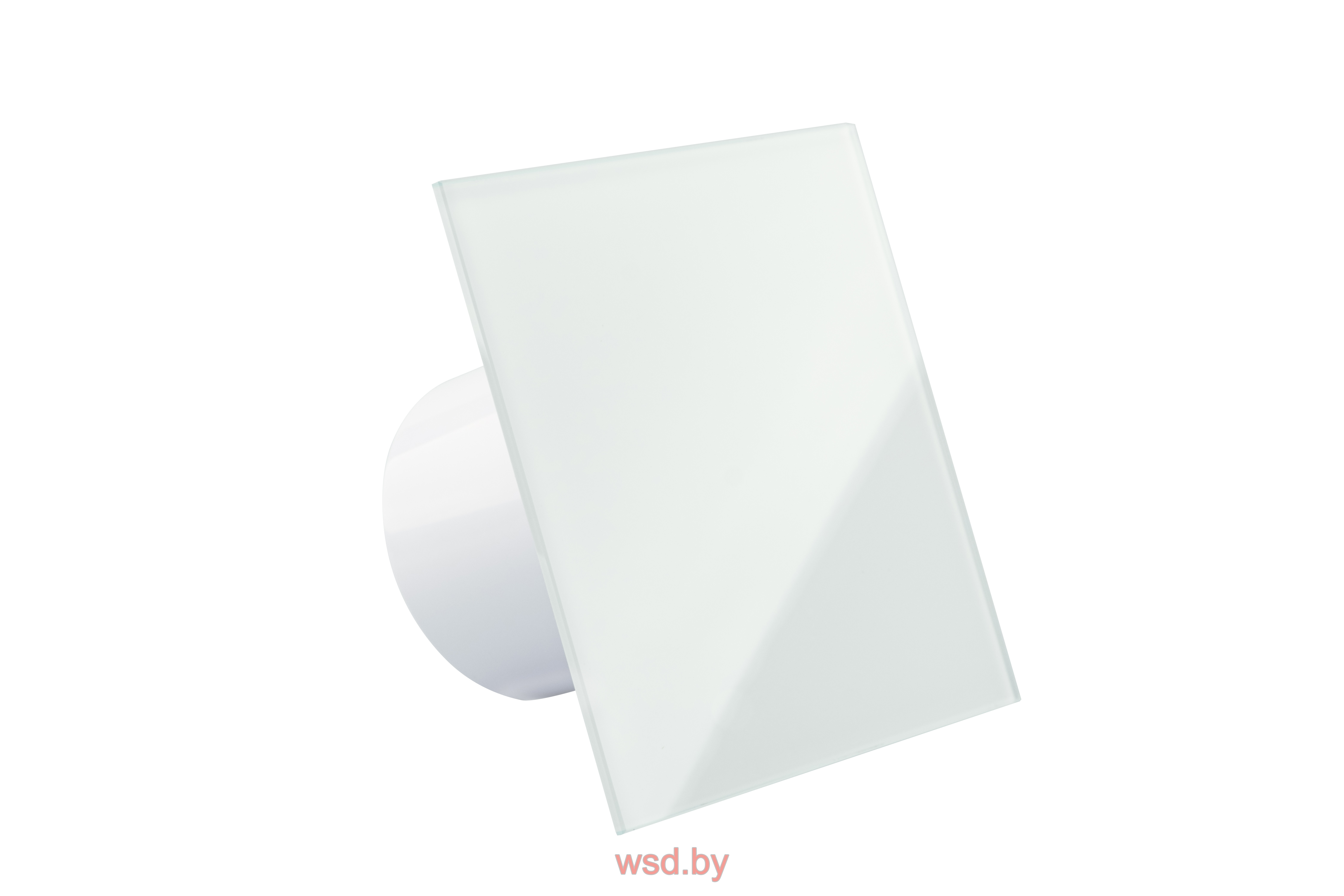 Панель декоративная для вентиляторов dRim Ø100/125мм, универсальная, стекло белый глянец. Фото N2
