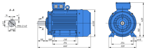 АИР160M8 11кВт 750об/мин Электродвигатель IM 1081 (лапы) фото 2 АИР160M8 11кВт 750об/мин Электродвигатель IM 1081 (лапы) фото 2