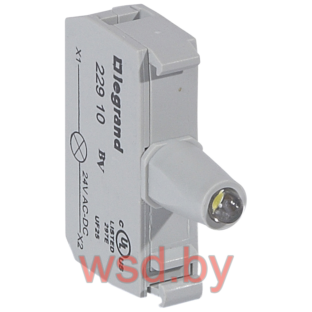 Osmoz - Блок белого индикатора LED, 12…24VAC/DC, винтовые зажимы	