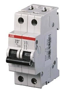 Автоматический выключатель ABB S202P-C20 2P C 20A 25kA 2M