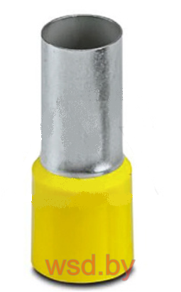 Кабельный наконечник AI 70 - 20 YE изолированный, сечение70mm2, длина 20mm, желтый (упак. 25шт.). Фото N2