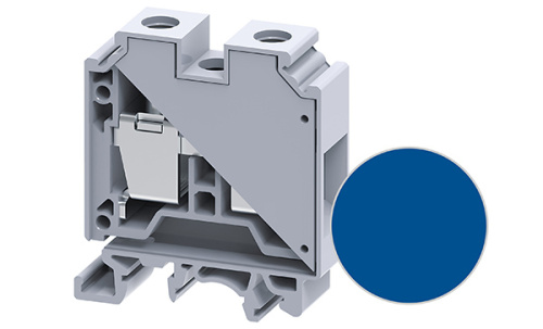 Клемма проходная Connectwell CTS35UNBU /16x50,5mm, винтовая, 2 присоед., 35mm2, 125A, 1000V, синяя Клемма проходная Connectwell CTS35UNBU /16x50,5mm, винтовая, 2 присоед., 35mm2, 125A, 1000V, синяя