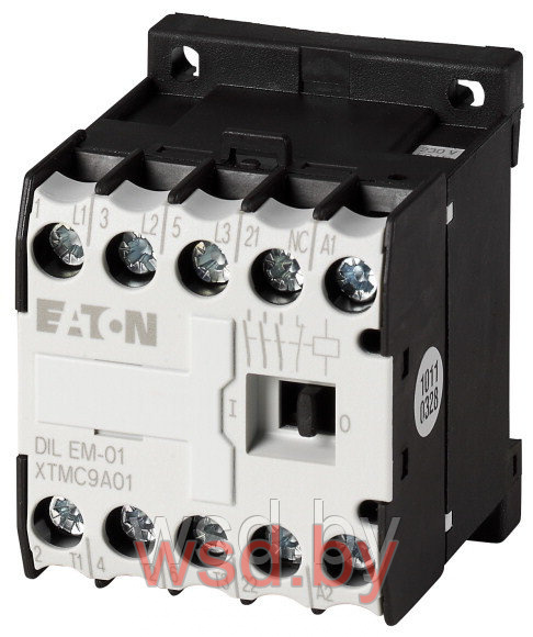 Мини-контактор DILEM-01-G(220VDC), 3P, 9A/(20A по AC-1), 4kW(400VAC), 220VDC, 1NC. Фото N2