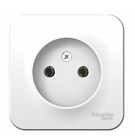 BLANCA Открытой Установки РОЗЕТКА без заземления без шторок с монтажной пластиной, 16А, 250В, БЕЛЫЙ (Schneider Electric) Systeme Electric