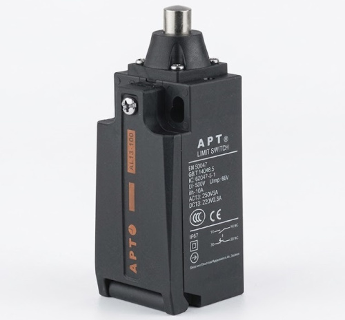 Выключатель концевой АРТ ALS3-P, 1NO+1NC мгнов., Ith=10A, 3A 240V AC15/24V DC13, мет. кнопочный толкатель, пласт. корпус, IP67, отв. M20
